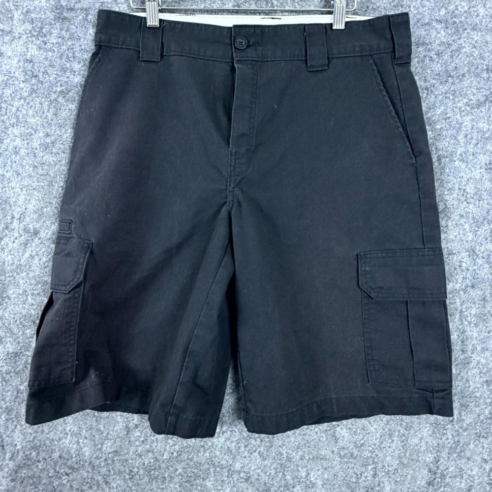 Dickies Flex Cargo Shorts Mens 34 Black Regular Fit Utility Outdoor Gorpcore